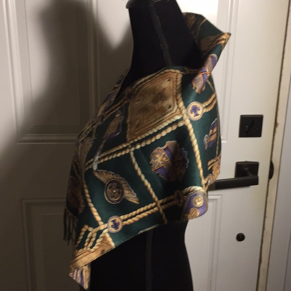 Cashmink  Scarf with Fringe Gendarmerie Royale Germany - Picture 3 of 11